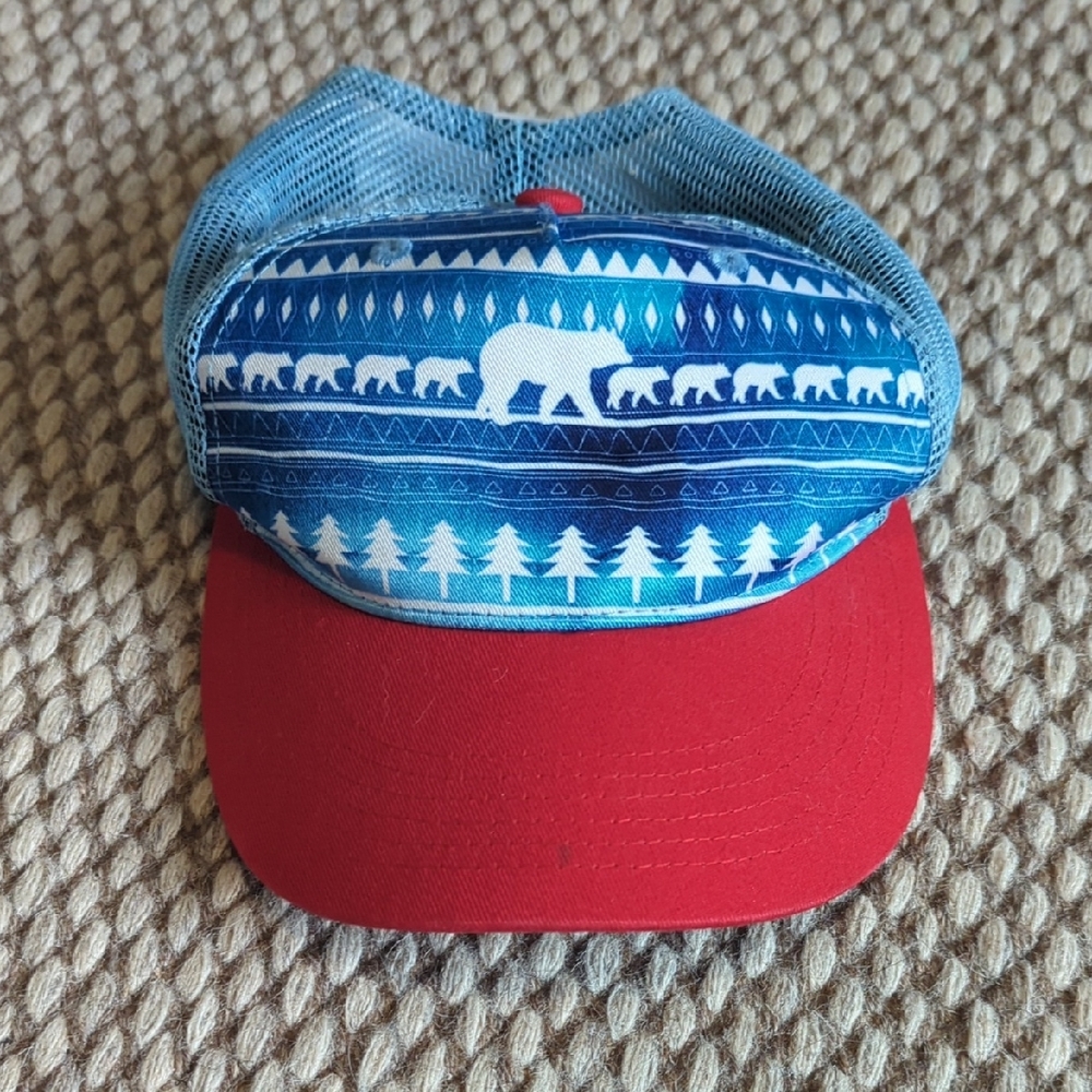Kids Hat With Bears And Trees Design